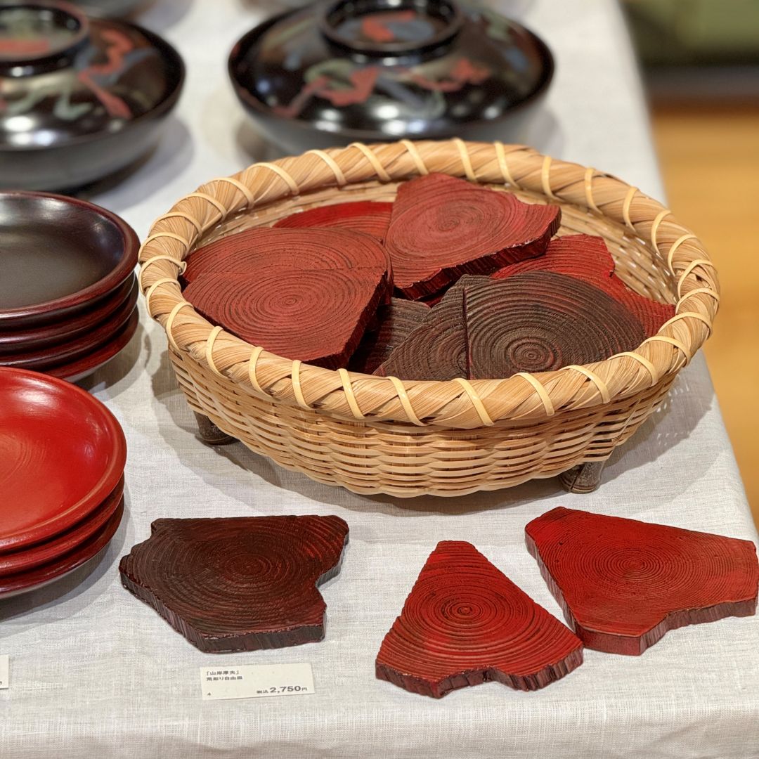 銀座】山岸 厚夫 漆器展 〜日常使いの漆器と漆絵〜 開催中 | 4F